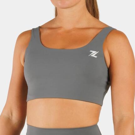 Brassière de sport longline ZEUZ femme – Maintien moyen – Vert forêt – XS