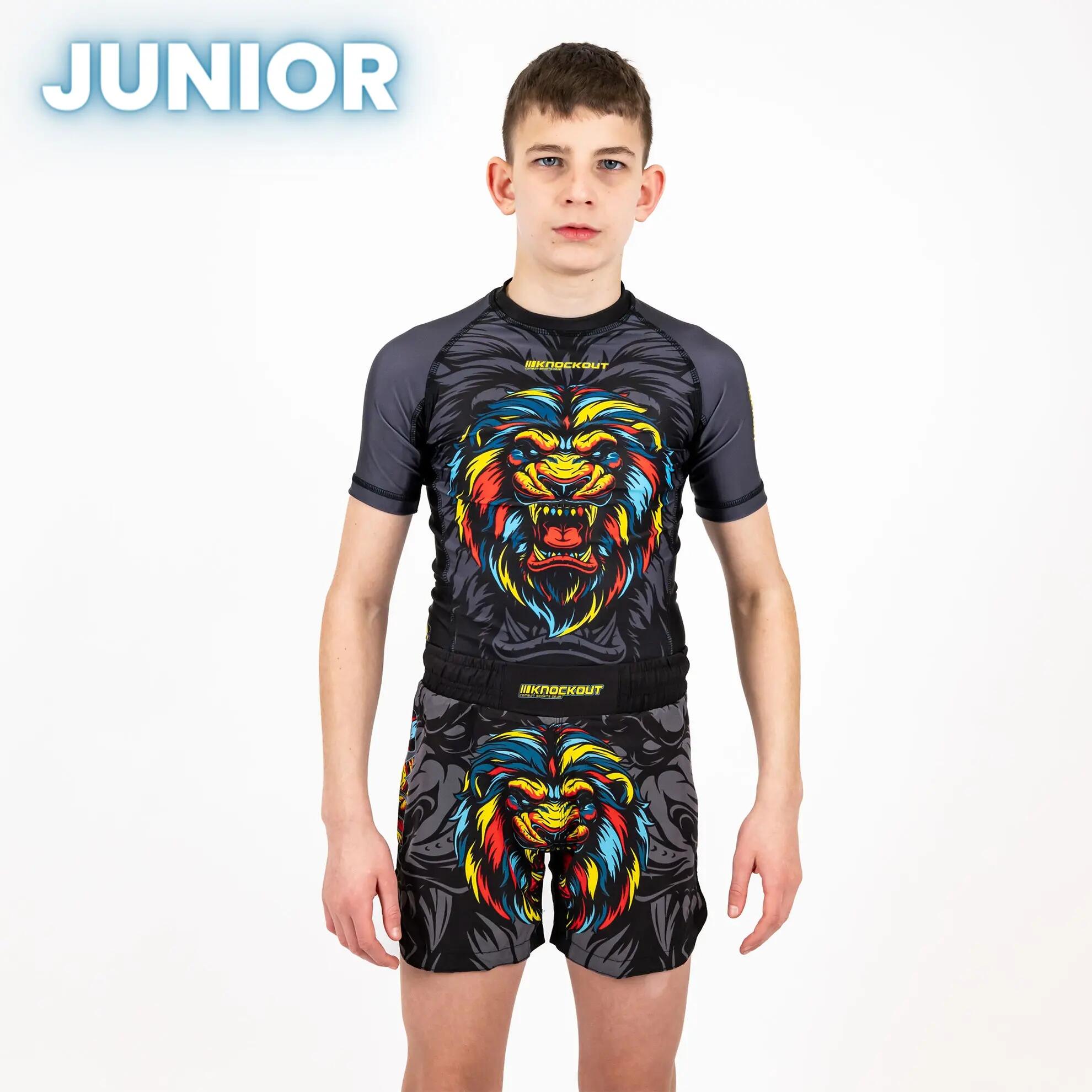 Tricou Compresie Knockout Lion Copii