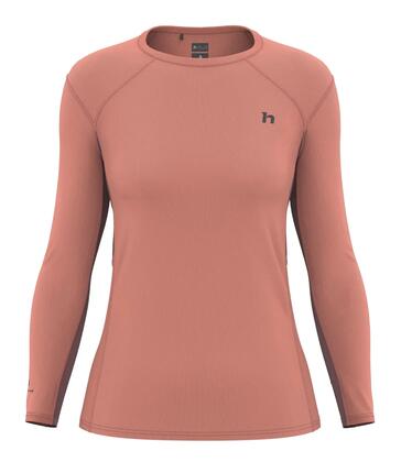 T-shirt de sport à manches longues en laine mérinos pour femme « Hannah »
