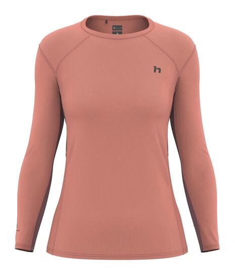 T-shirt de sport à manches longues en laine mérinos pour femme « Hannah »
