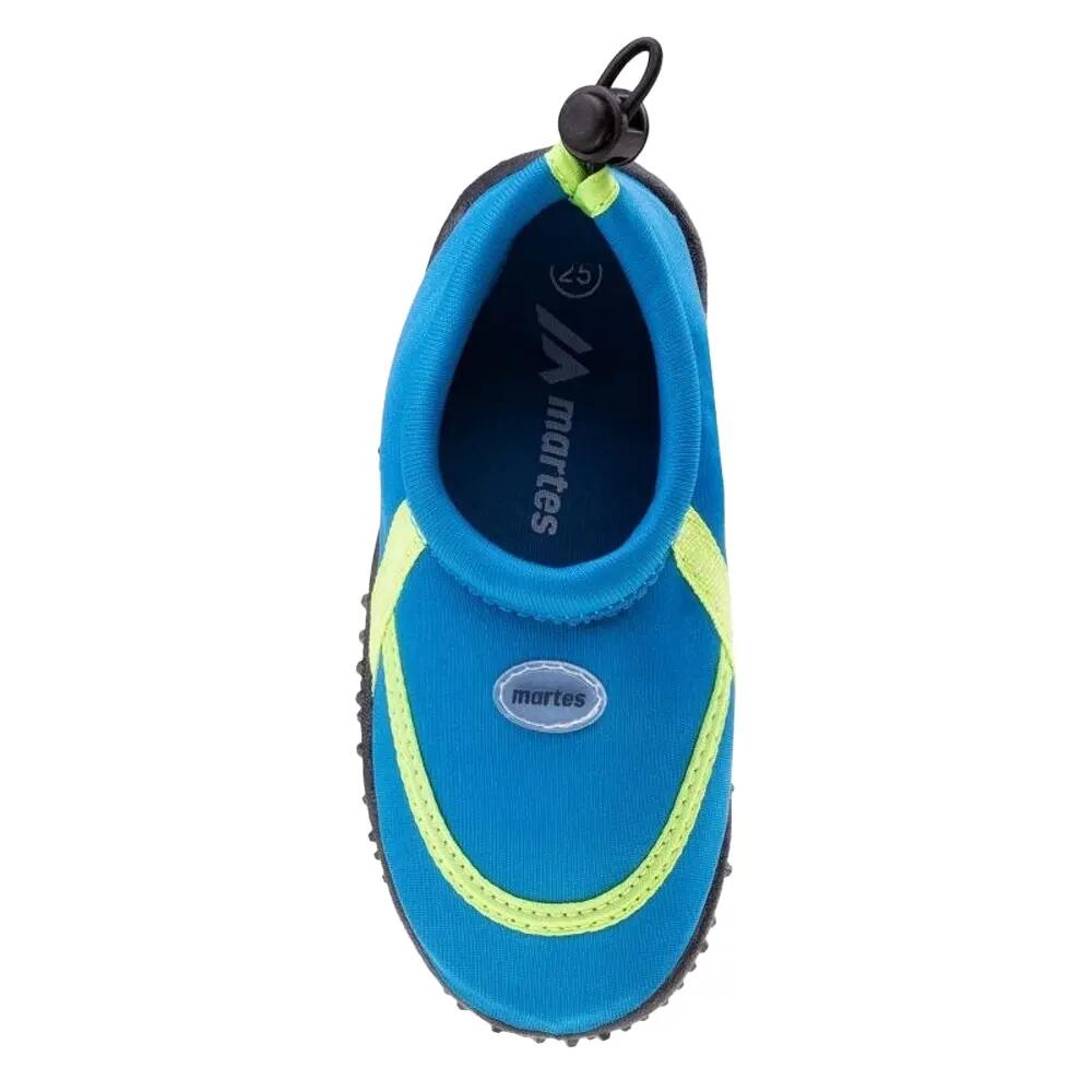 Zapatos de Agua Mondino para Niños/Niñas Azul Francés, Verde Ácido 3/4