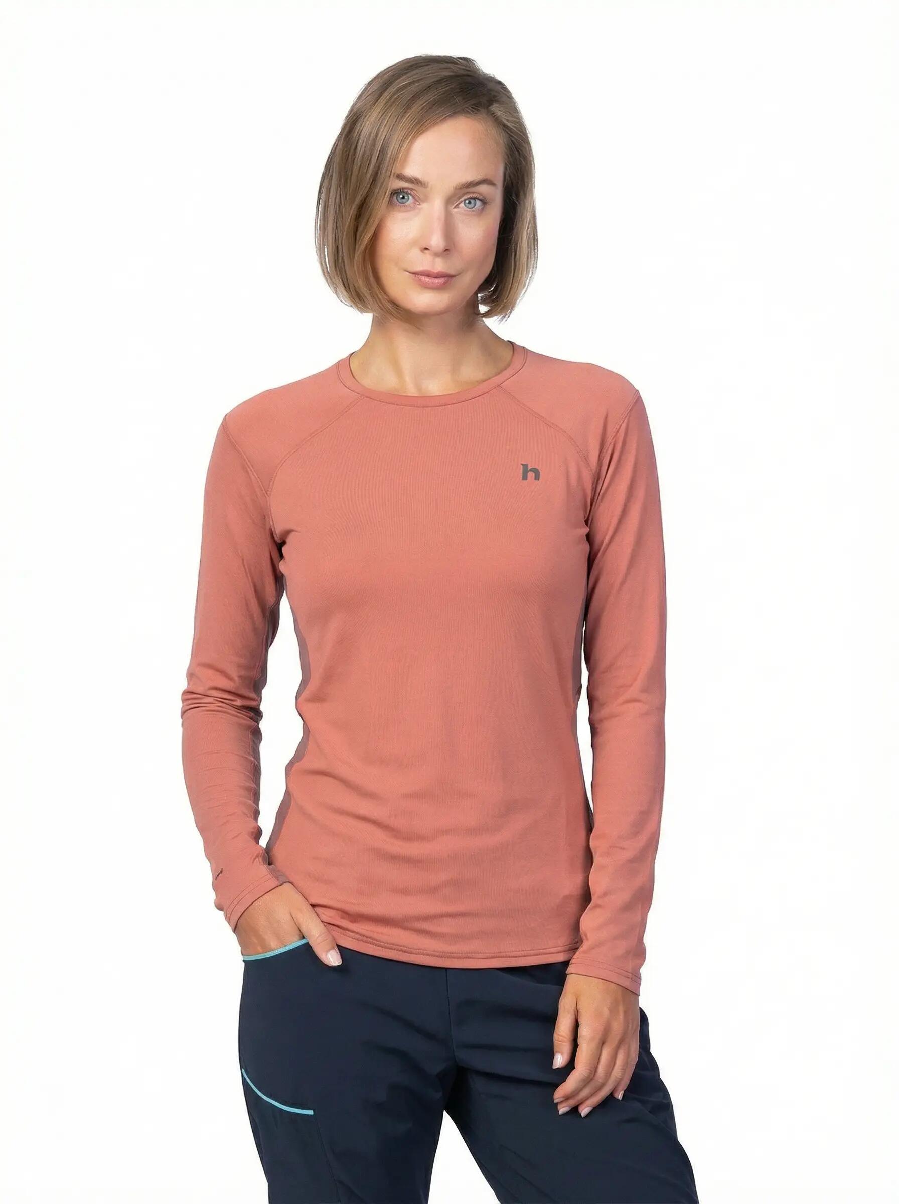 Merino sport-T-shirt met lange mouwen voor dames, Hannah 2/3
