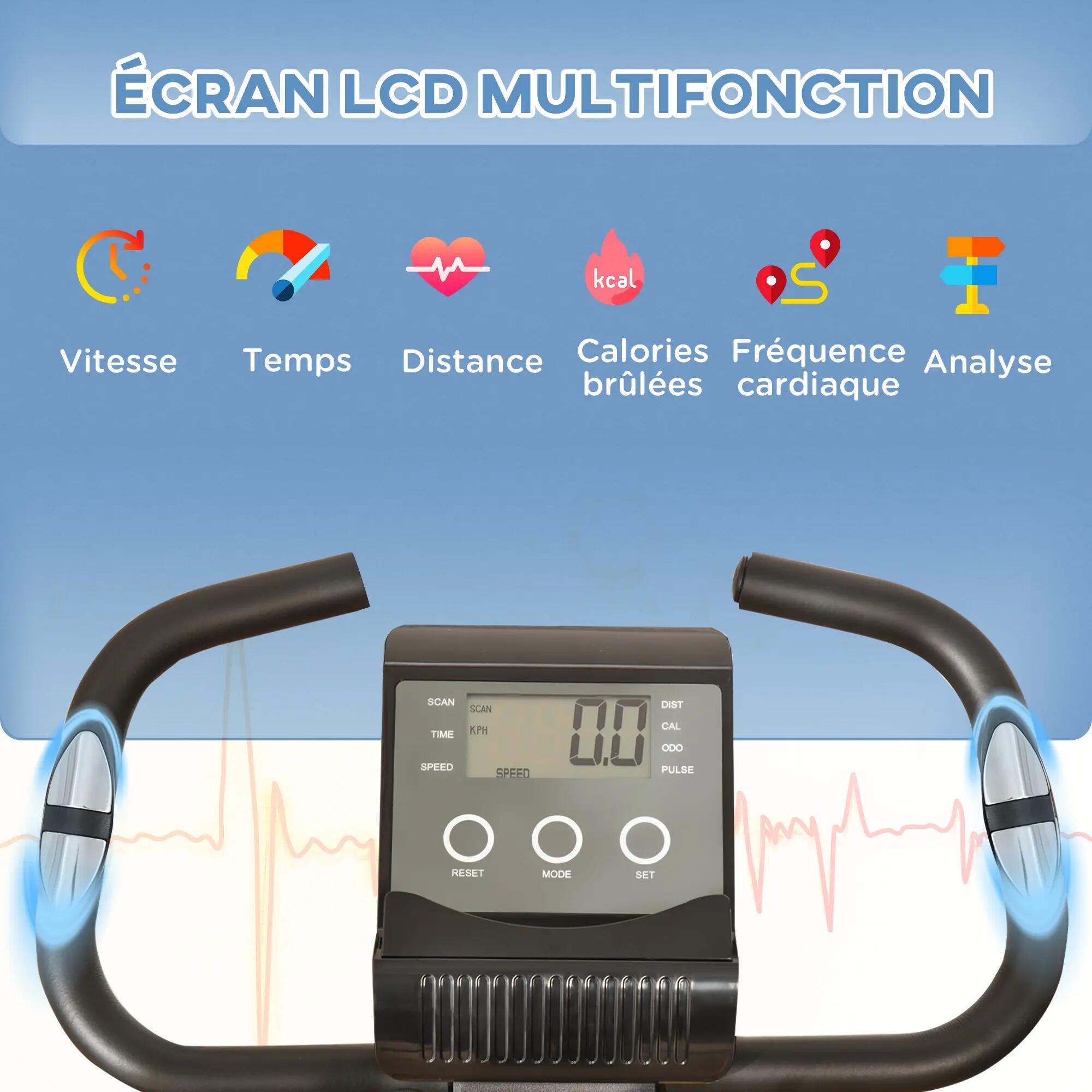 Vélo d'appartement cardio fitness pliable 4/4