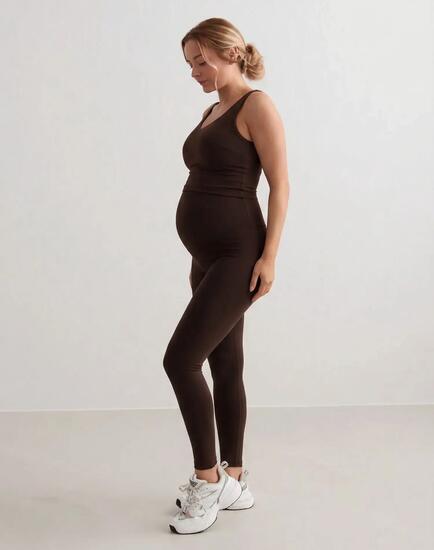 Femme Legging de Grossesse Taille Haute squat proof Sense Chocolat