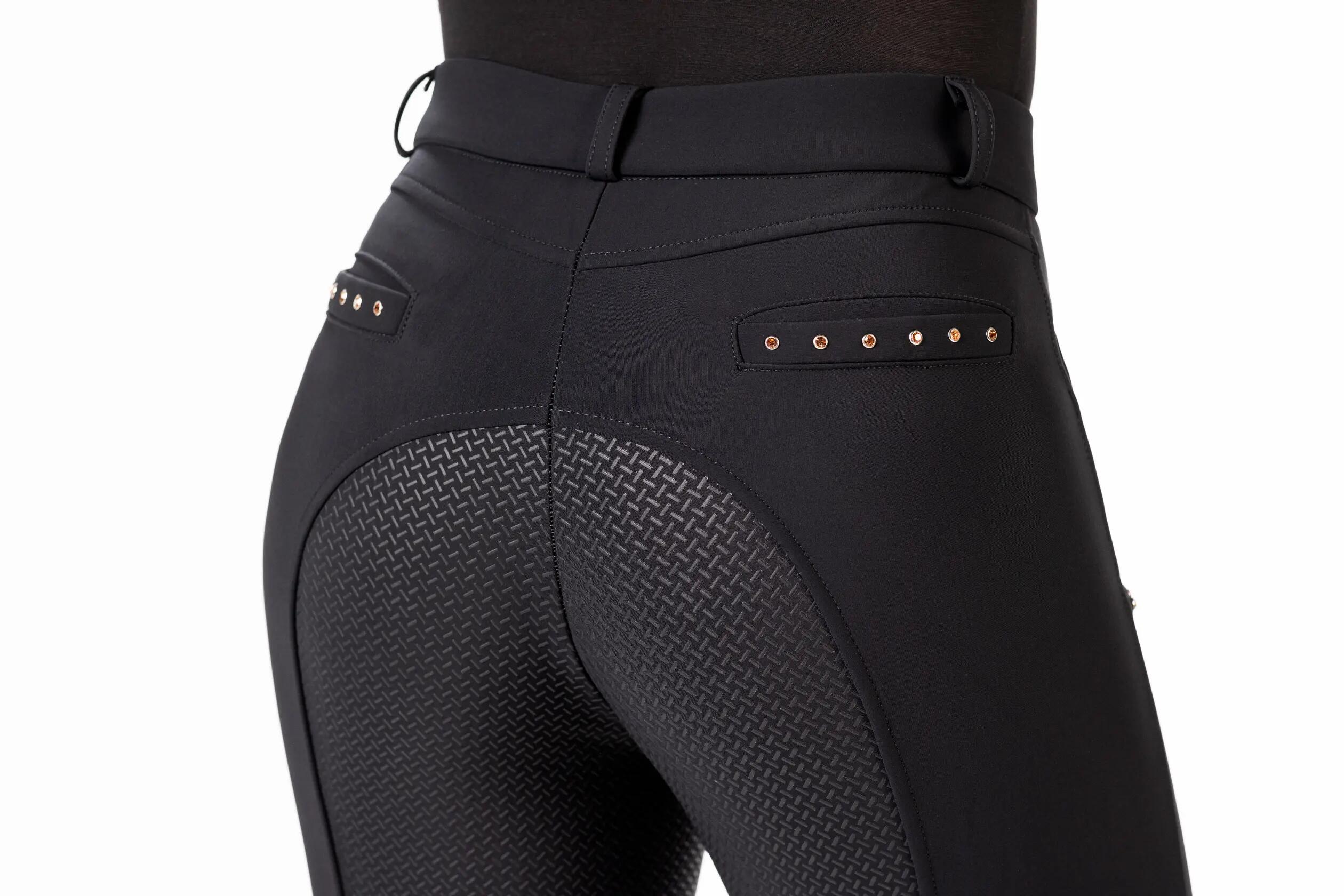 Pantalón de equitación Full Grip HKM Rosegold Glamour Winter 6/7