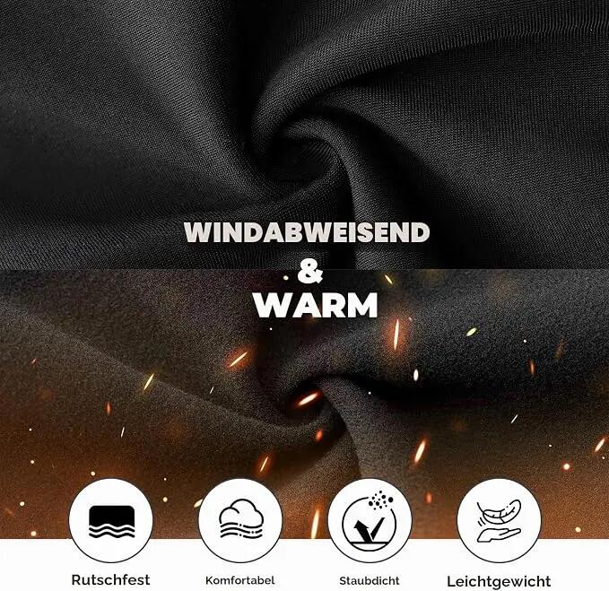 Winter-Sturmhaube winddicht mit Fleece & Brillenlöchern 2/7