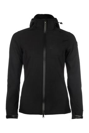 Kurtka jeździecka softshell z kapturem dla dziewczynki HKM Crew