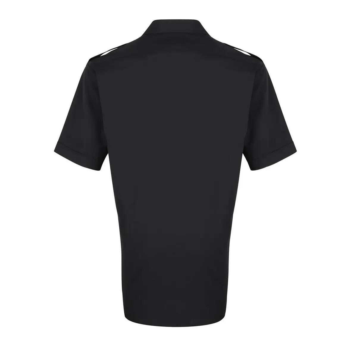 Camicia Da Pilota Maniche Corte Uomo Premier Nero 2/4