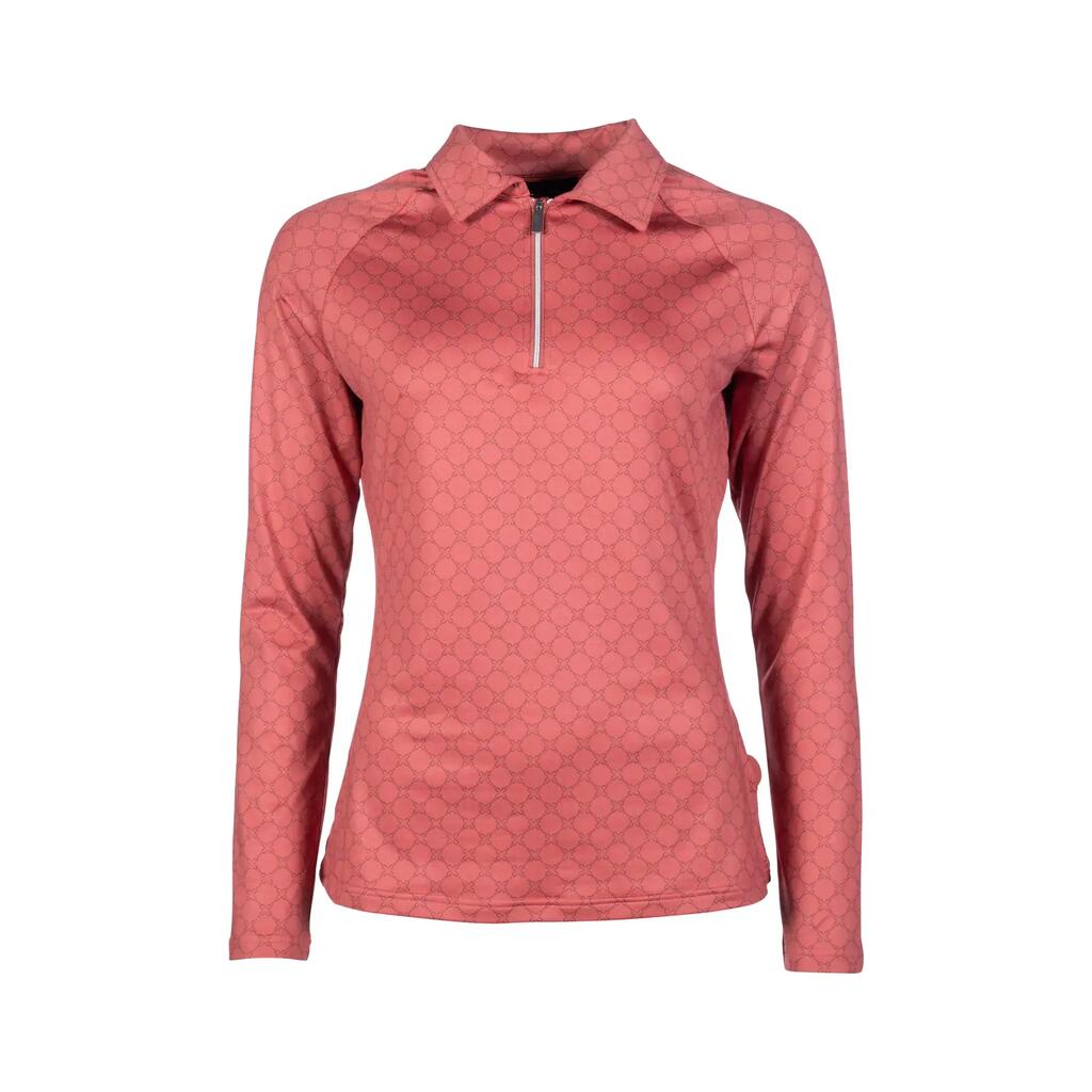 Riding polo long sleeves woman HKM Rosewood Allover Print