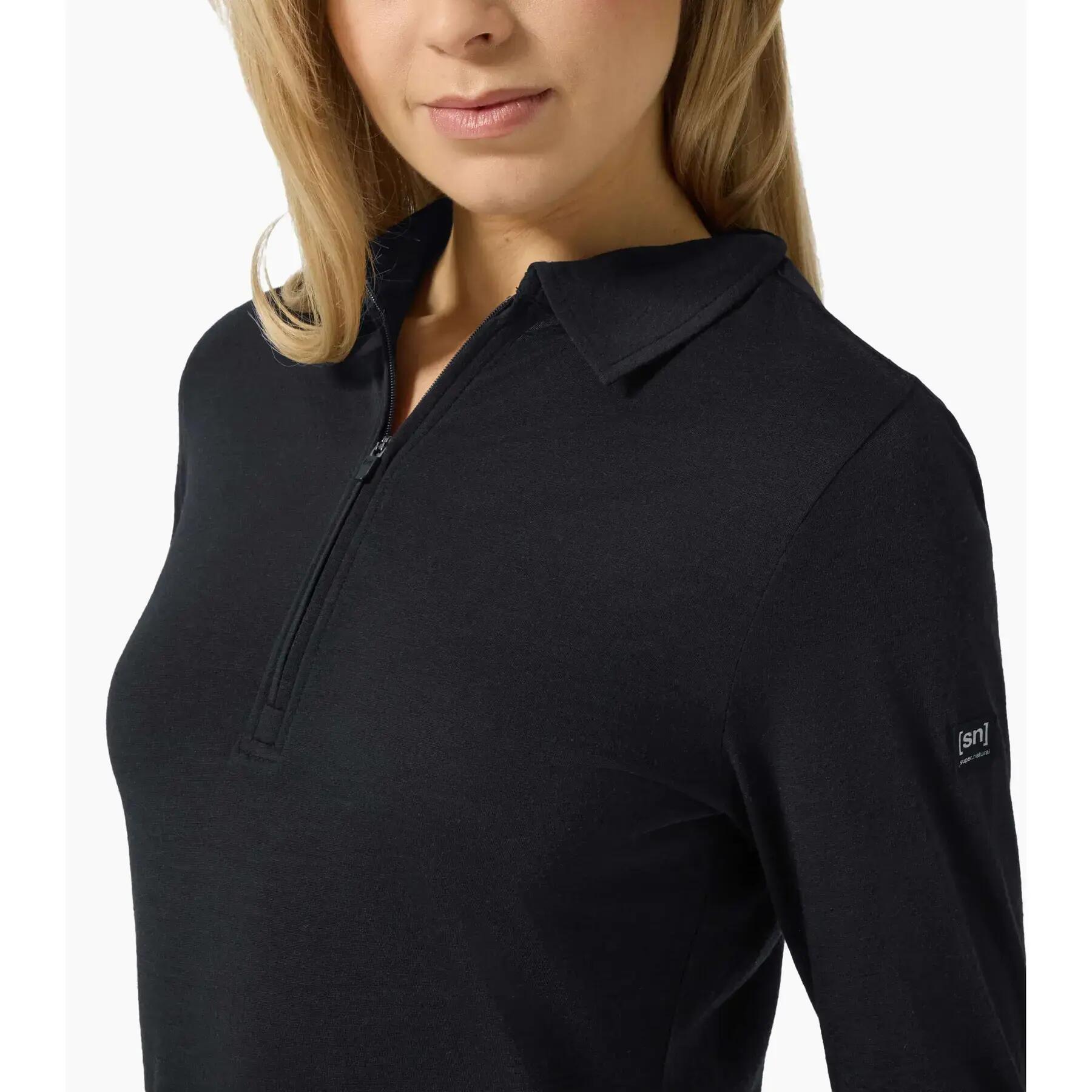 Polo zippé manches longues femme super.natural 4/4
