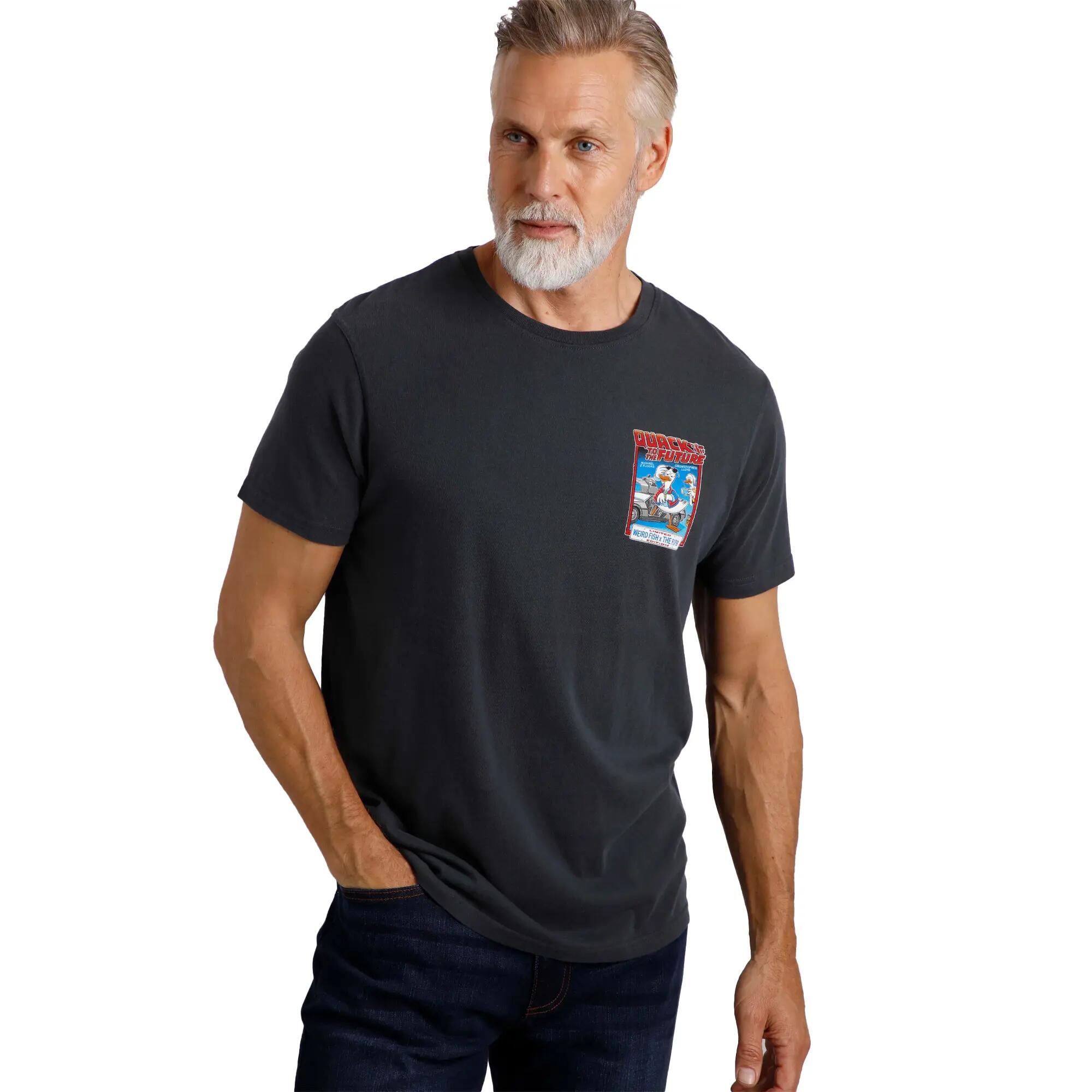 Maglietta Collaborazione Con RSPB Uomo Weird Fish Quack To The Future Blu Navy 4/4