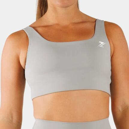 Brassière de sport longline ZEUZ femme – Maintien moyen – Vert forêt – XS