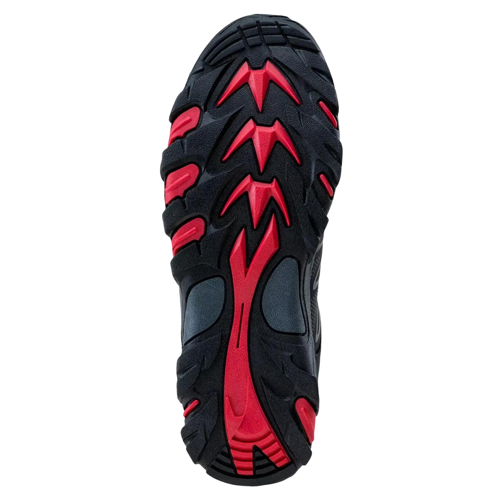 Heren Ronn Lage Wandelschoenen (Zwart/Donkerrood/Donkergrijs) 5/5