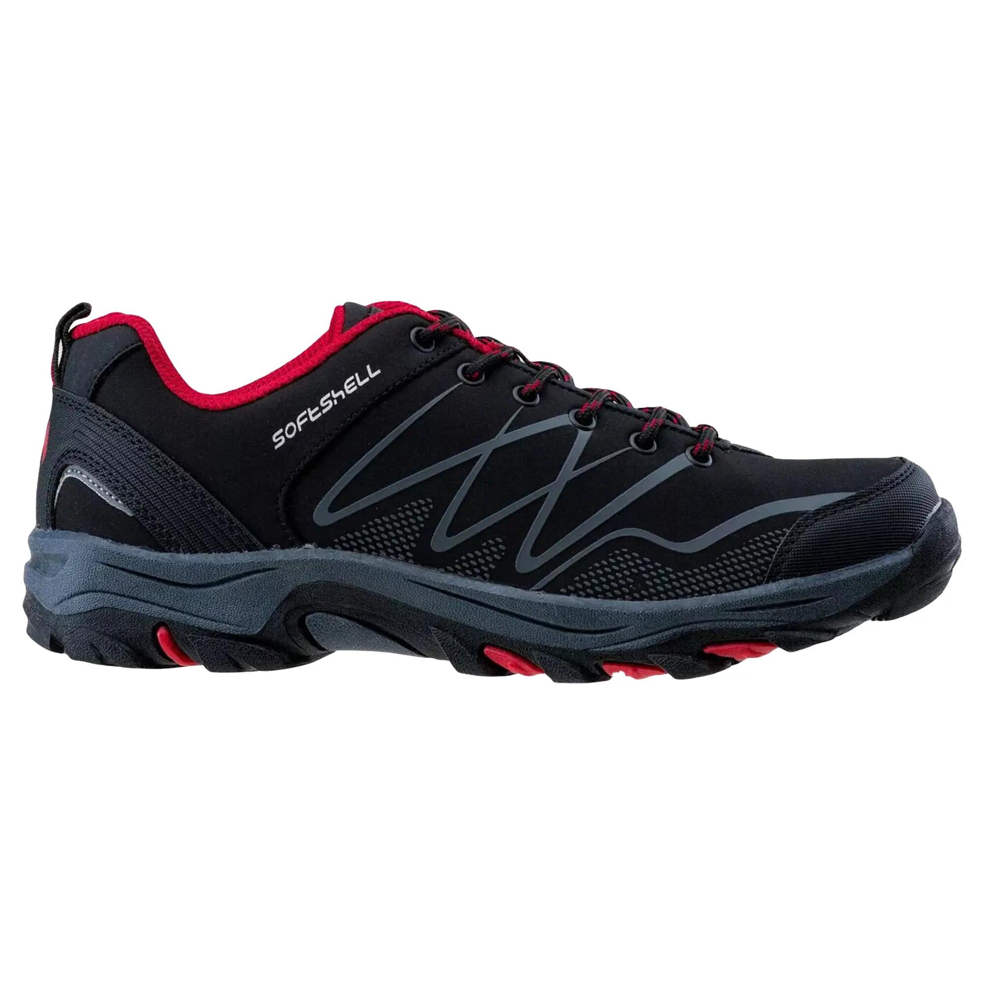 Heren Ronn Lage Wandelschoenen (Zwart/Donkerrood/Donkergrijs) 3/5