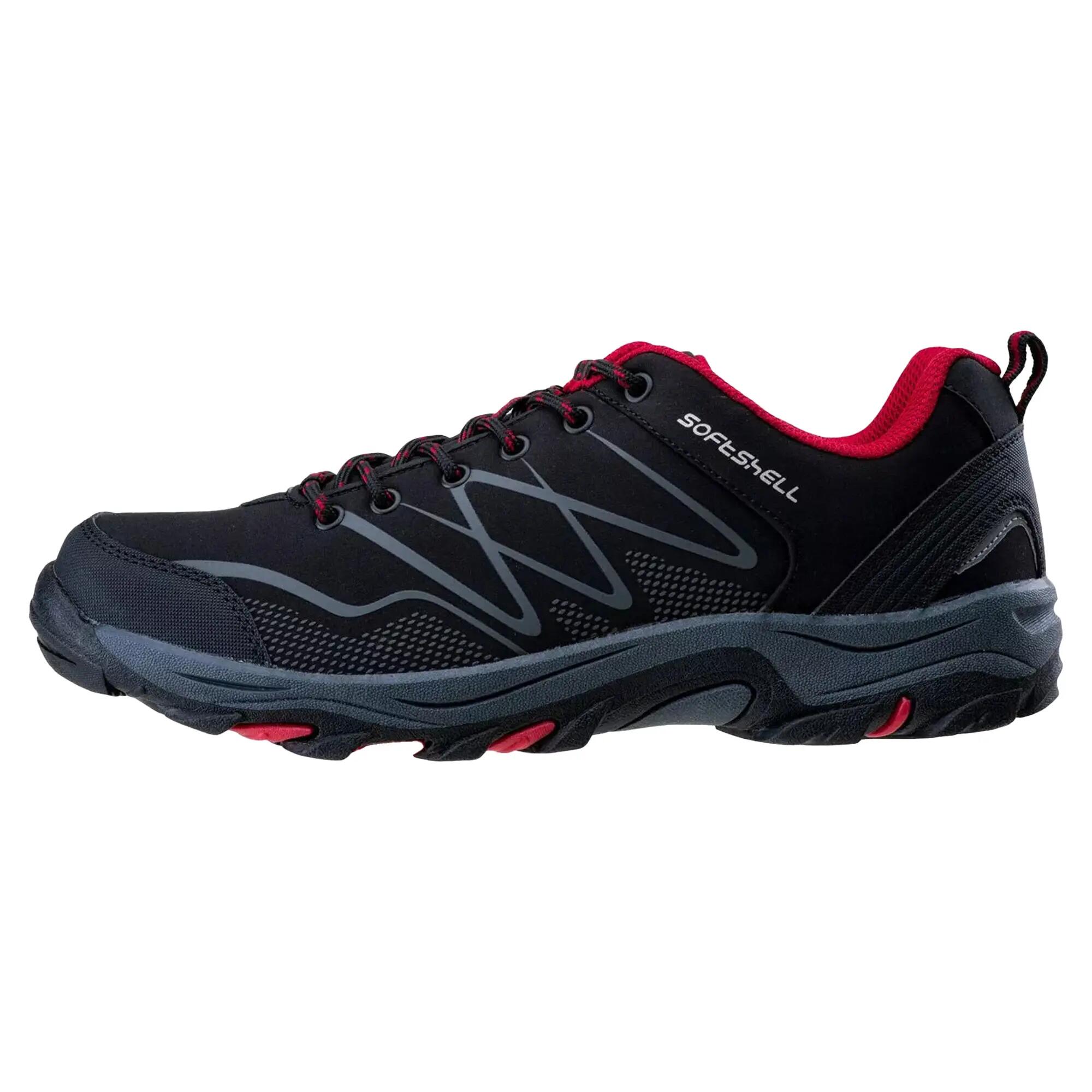 Heren Ronn Lage Wandelschoenen (Zwart/Donkerrood/Donkergrijs) 2/5