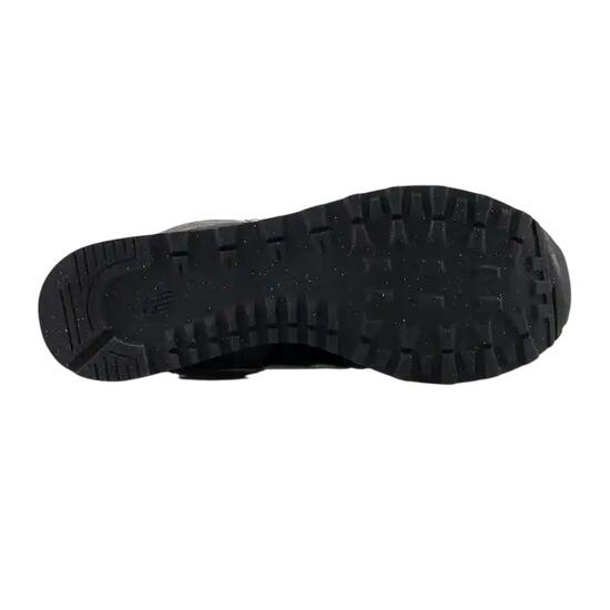 Zapatillas Deportivas de Ante 574 Cuña para Mujer Negro, Blanco