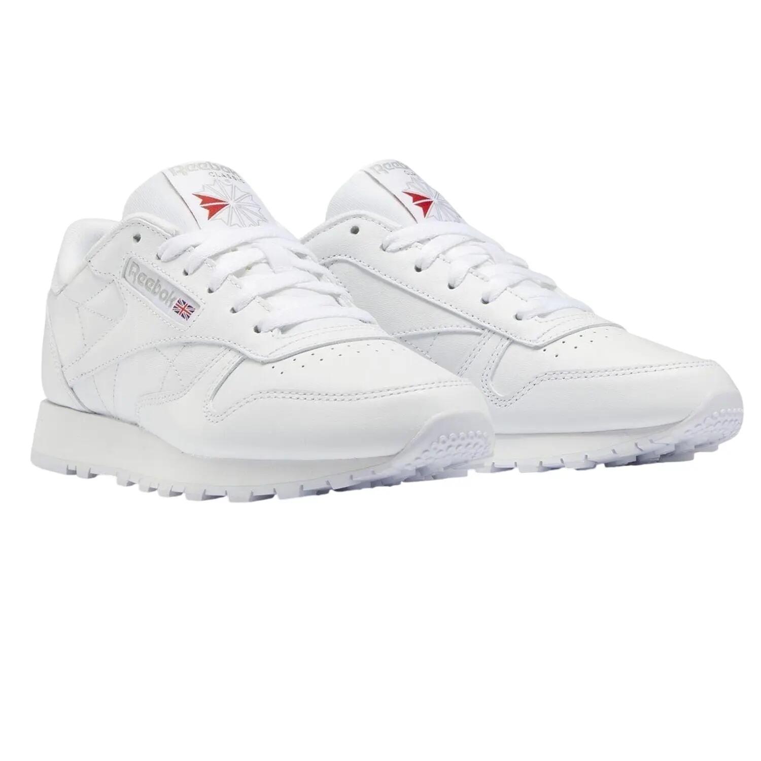 "Classic" Sneaker für , Leder Damen Weiß 3/4