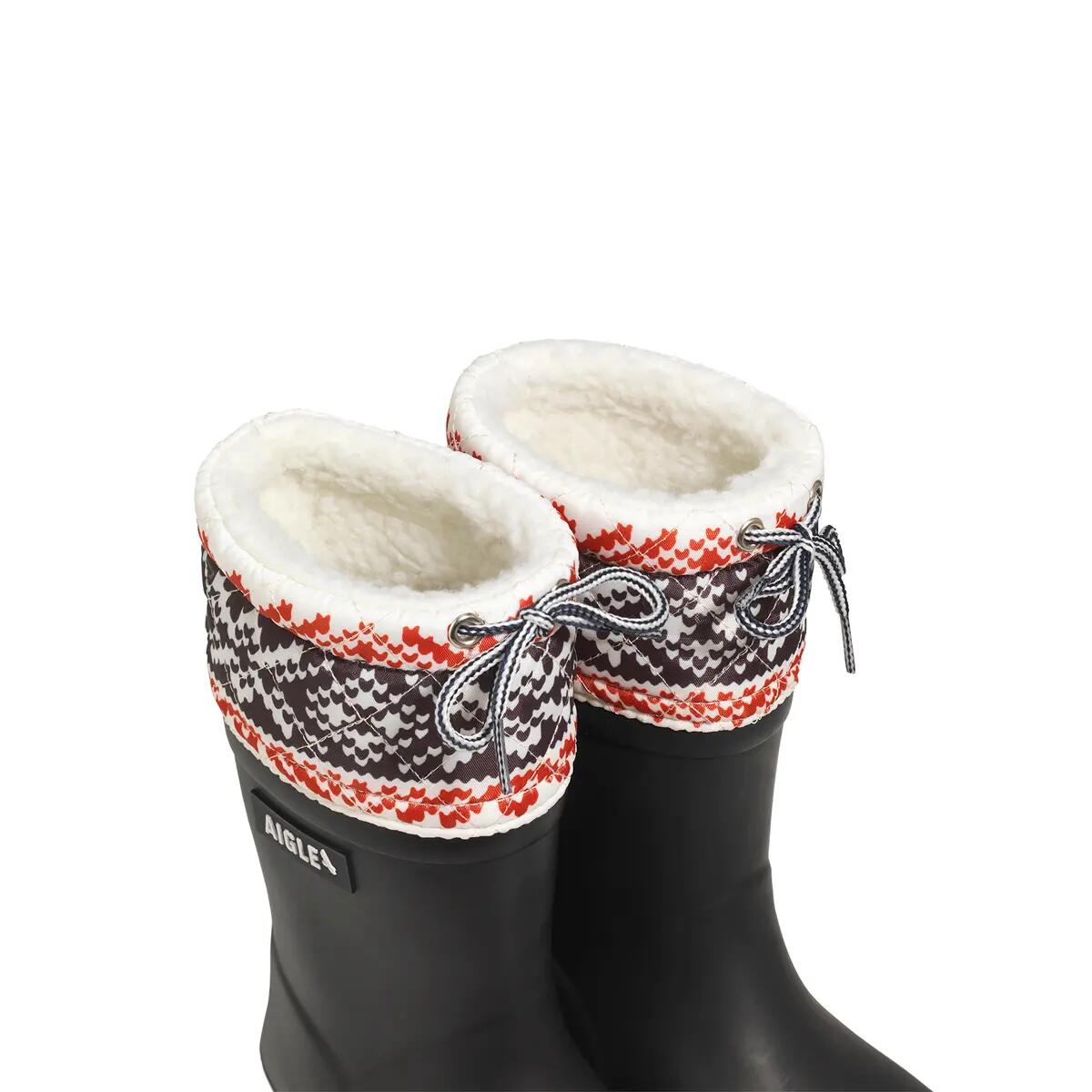 Bottes de pluie fourrées imprimé GIBOULEE PT enfant noir 5/5