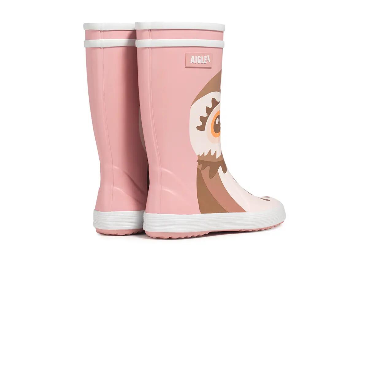 Bottes de pluie imprimé animal LOLLY POP WWF enfant rose 3/4