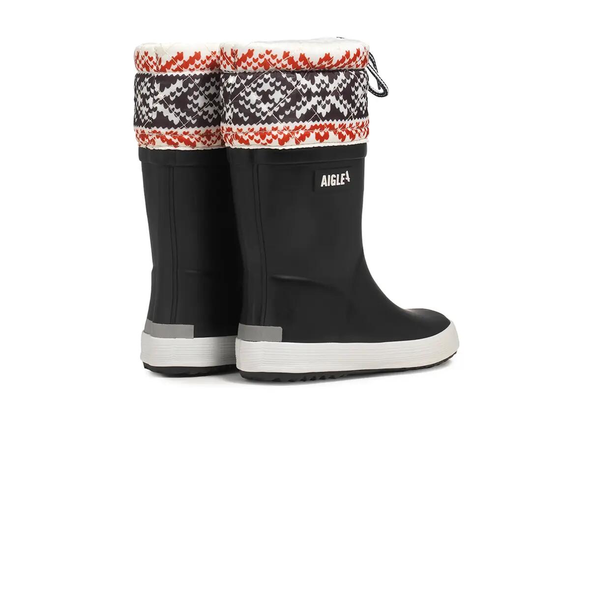 Bottes de pluie fourrées imprimé GIBOULEE PT enfant noir 3/5