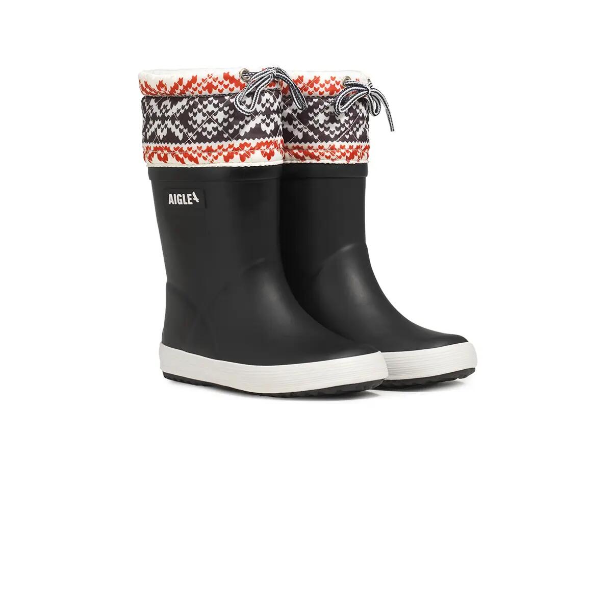Bottes de pluie fourrées imprimé GIBOULEE PT enfant noir 2/5