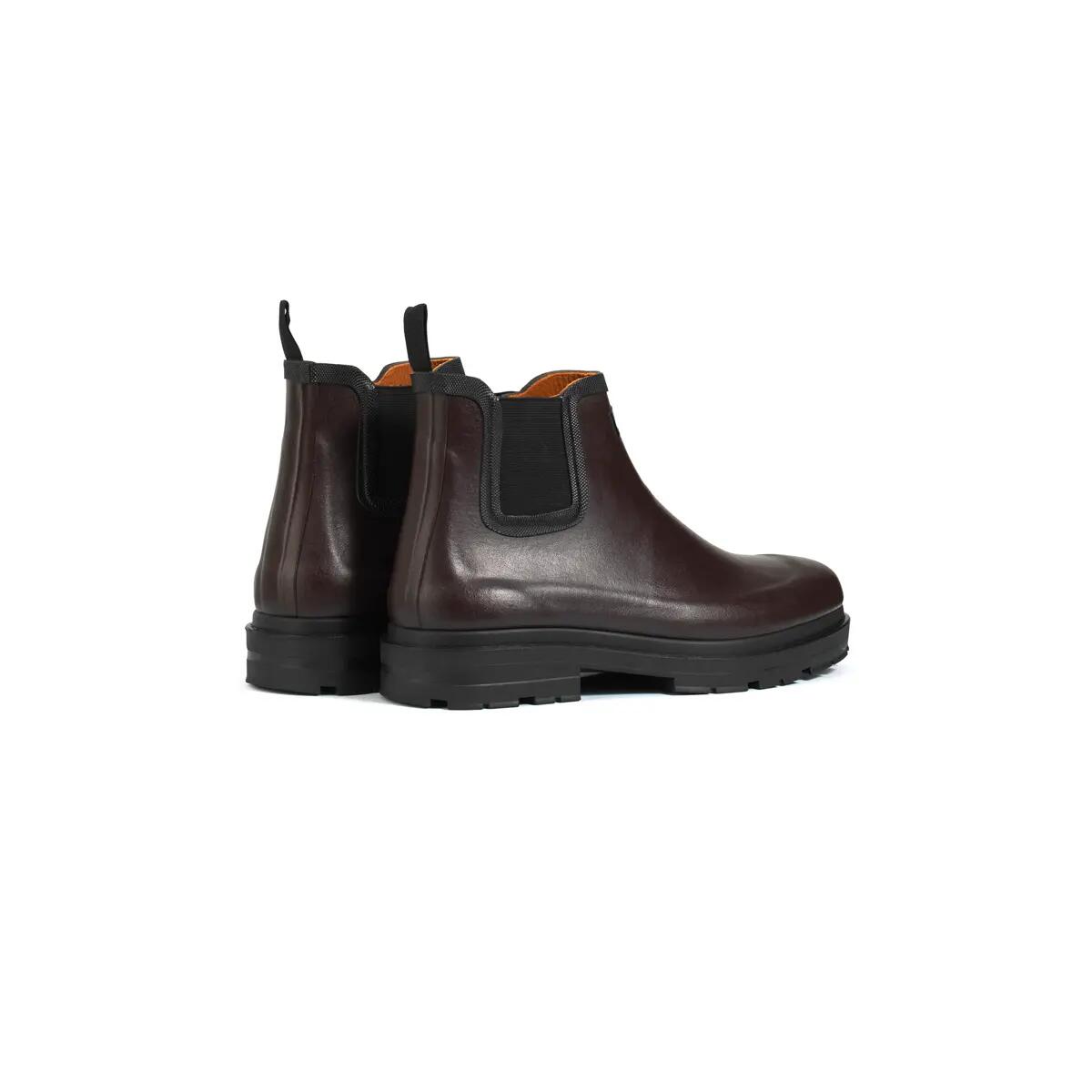 Bottes de pluie en caoutchouc CHELSEA RAIN LT unisexe marron café 3/4