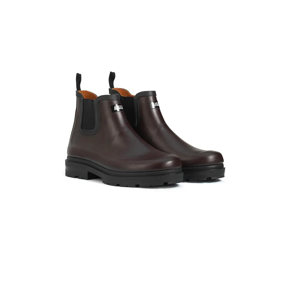 Bottes de pluie en caoutchouc CHELSEA RAIN LT unisexe marron café 2/4