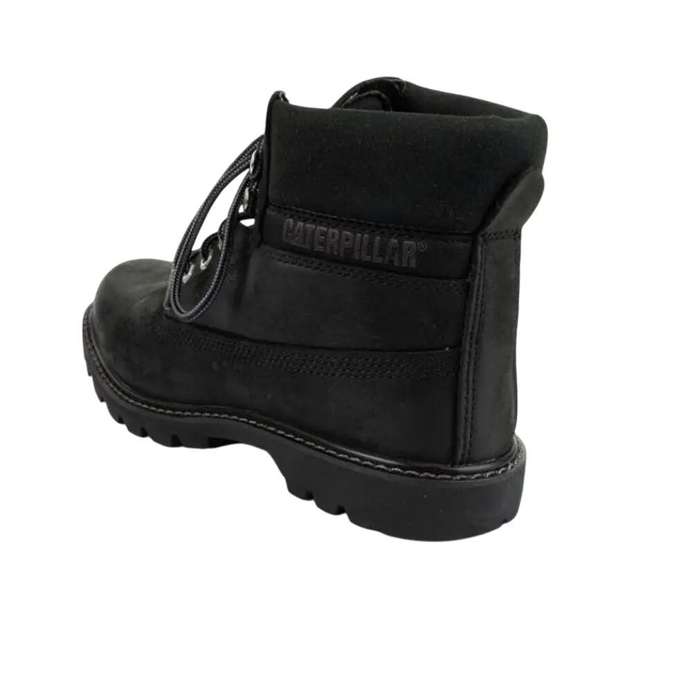 Botas a los Tobillos de Cuero Full Grain Colorado para Hombre Negro 2/6
