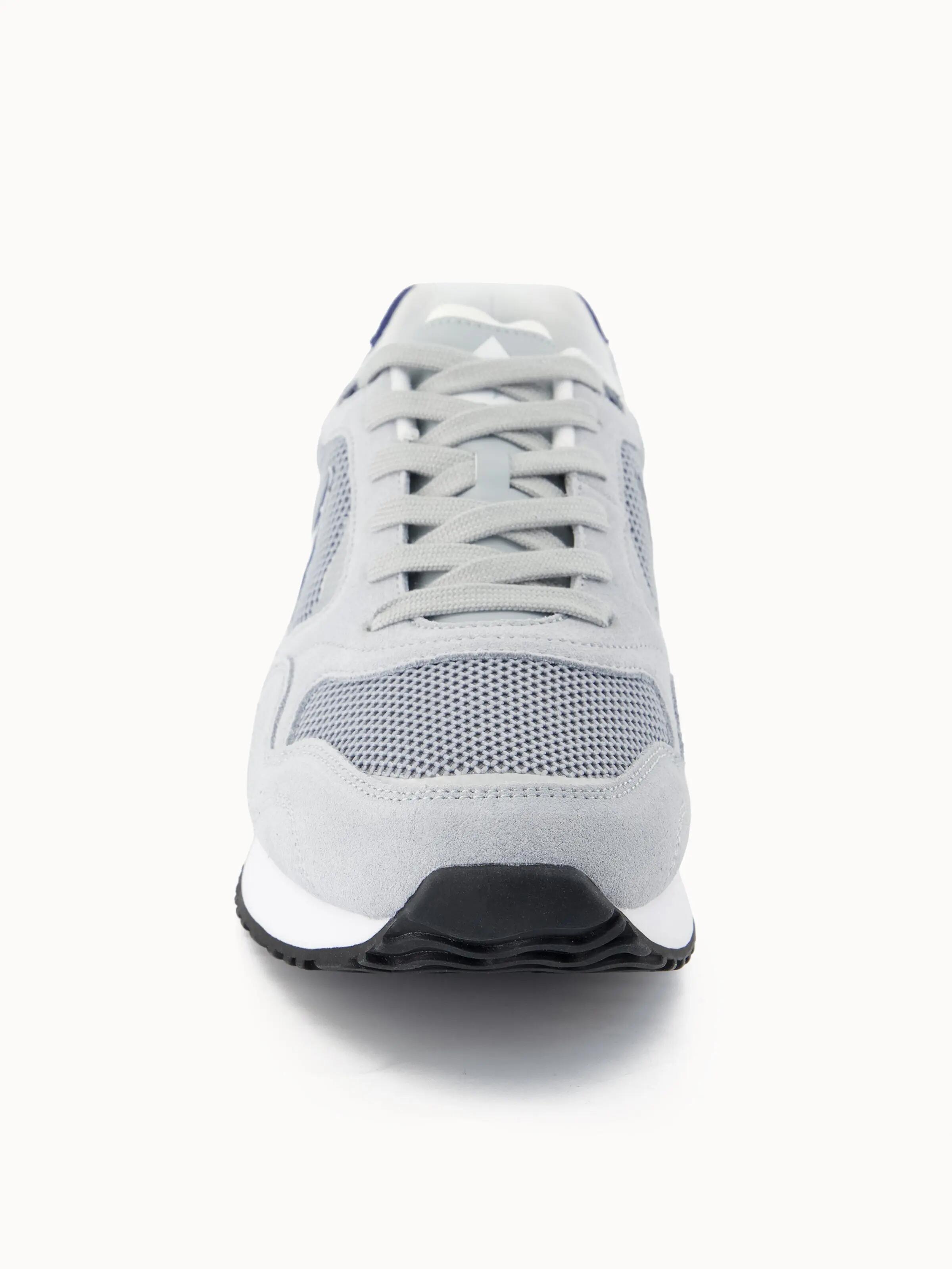 Sneakers retro-running en mesh et suede Solar 4/4