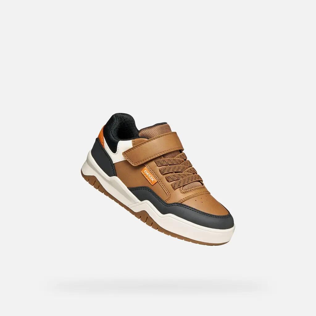 Baskets Garçon PERTH BOY Marron Clair 5/7