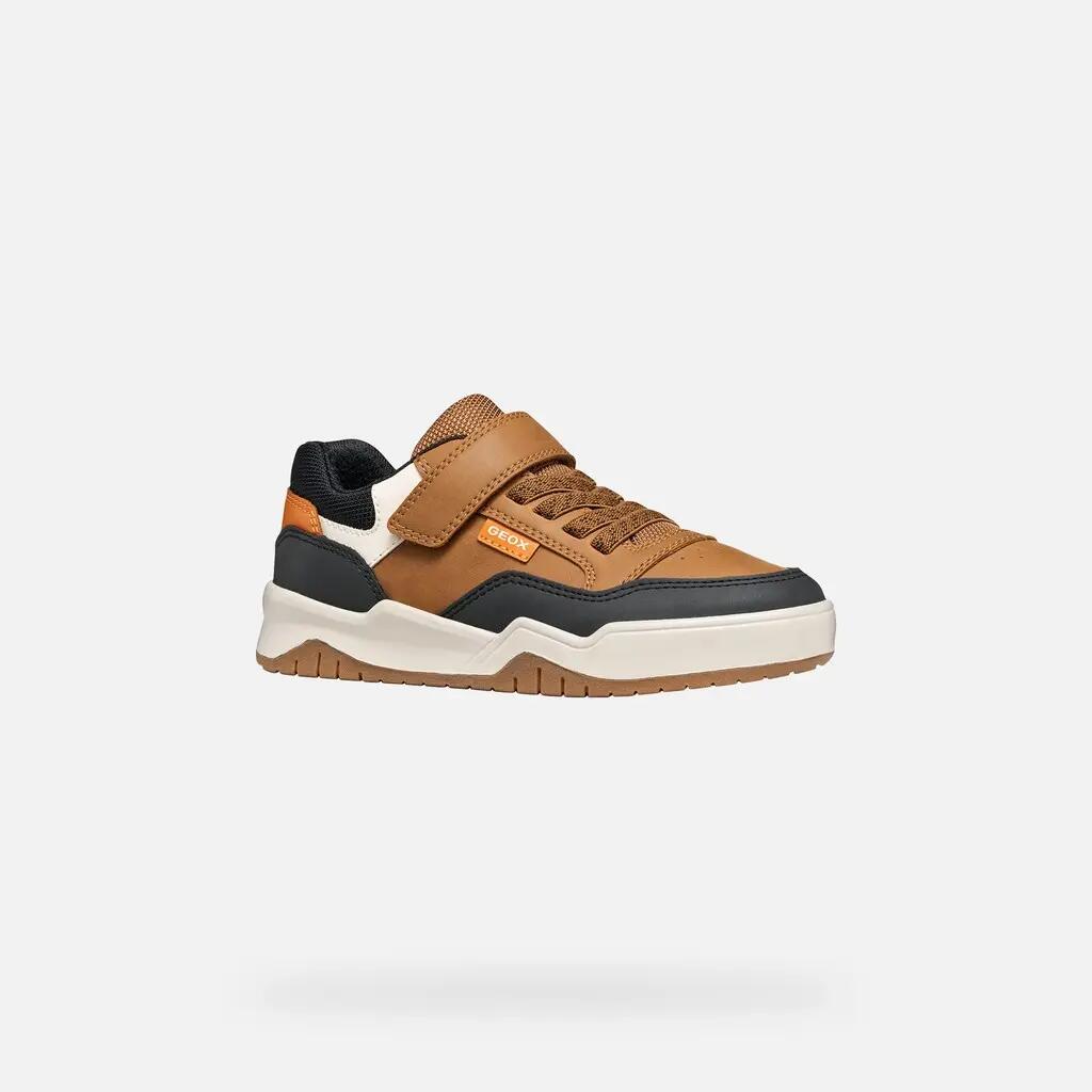 Baskets Garçon PERTH BOY Marron Clair 3/7