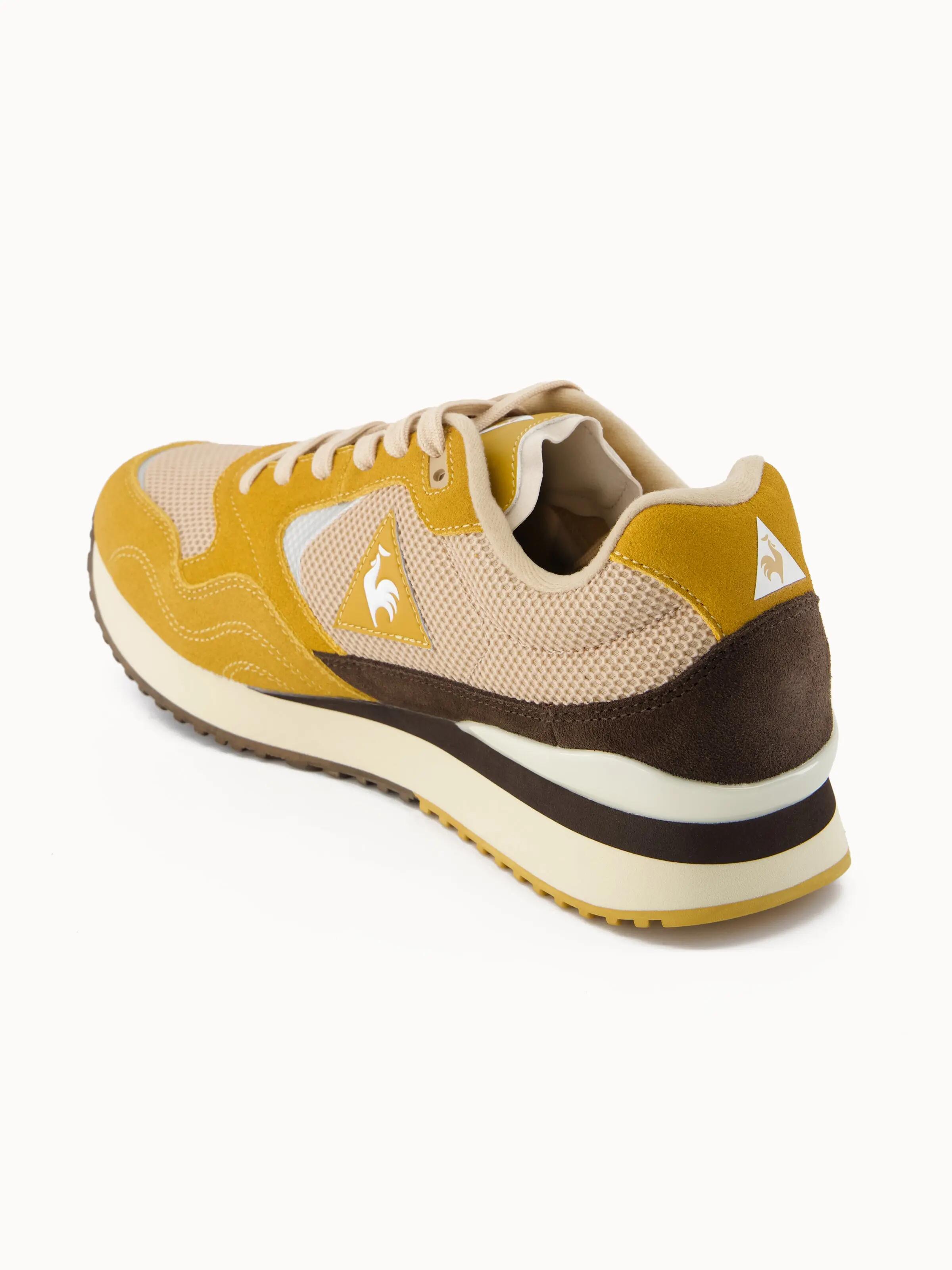 Sneakers retro-running en mesh et suede Solar 3/4