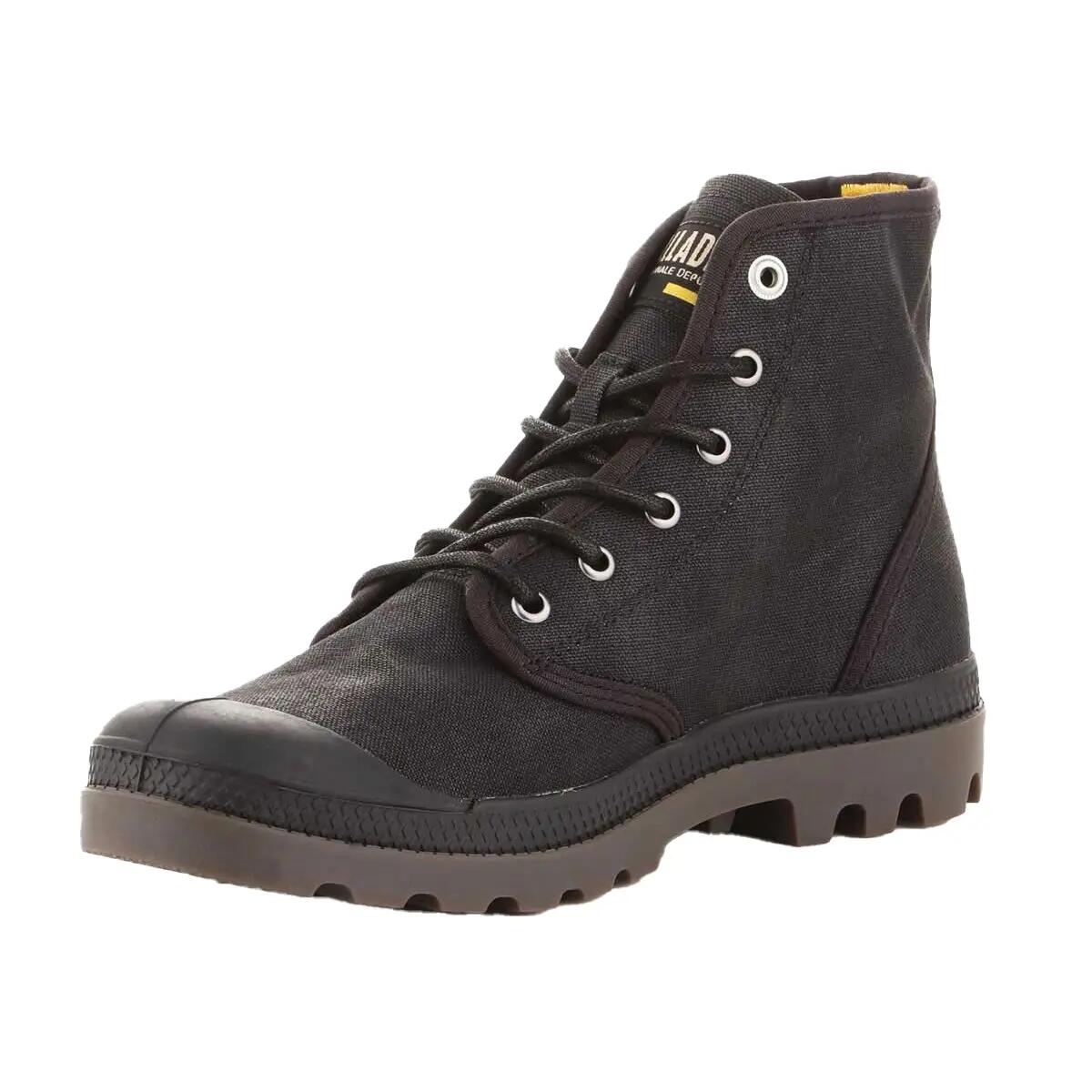 Botas a los Tobillos de Lienzos Encerados Pampa Hi para Hombre Negro 6/6