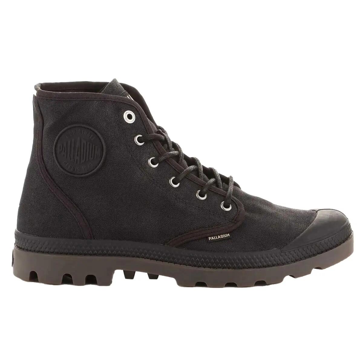 Botas a los Tobillos de Lienzos Encerados Pampa Hi para Hombre Negro 4/6