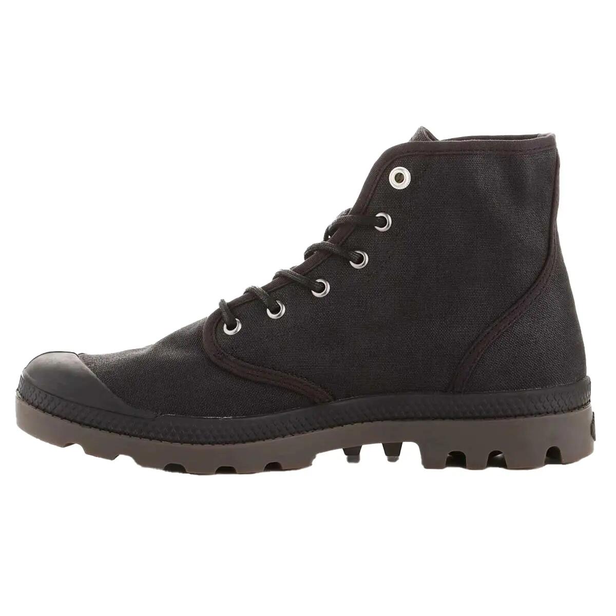 Botas a los Tobillos de Lienzos Encerados Pampa Hi para Hombre Negro 3/6