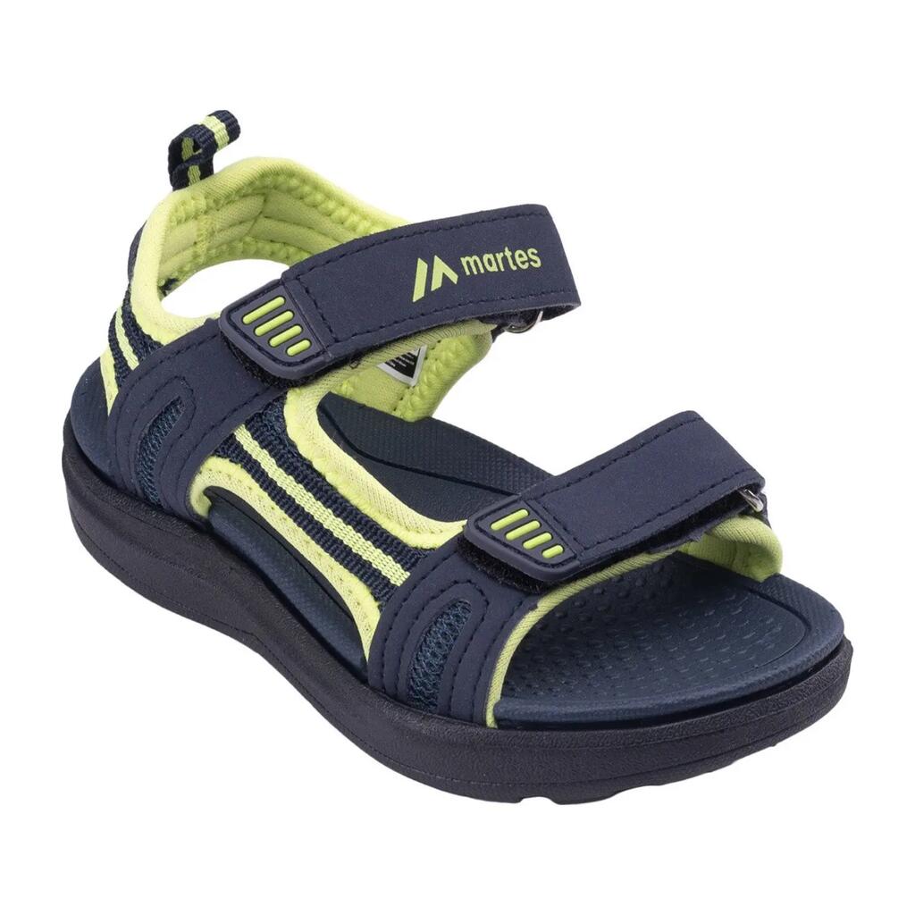 Childrens/Kids Martibo Sandals (Navy/Sunny Lime/Black)