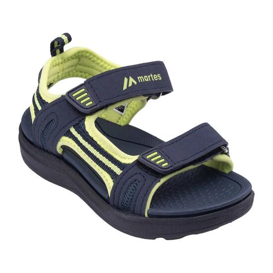 Sandales MARTIBO Enfant (Bleu Marine / Jaune Clair Vif / Noir)