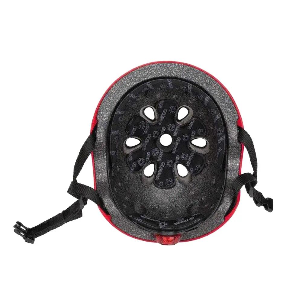 Bambini LED Casco Da Ciclismo Globber Rosso 4/6