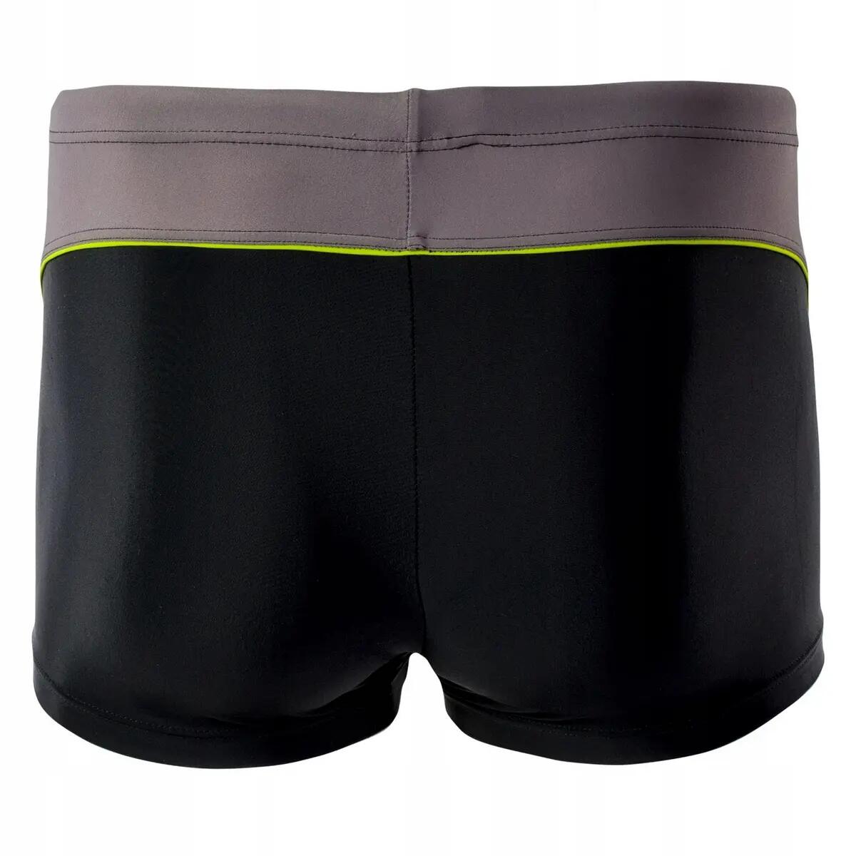 Slip De Bain BORIN Homme (Noir / Vert Citron / Gris Foncé) 2/3