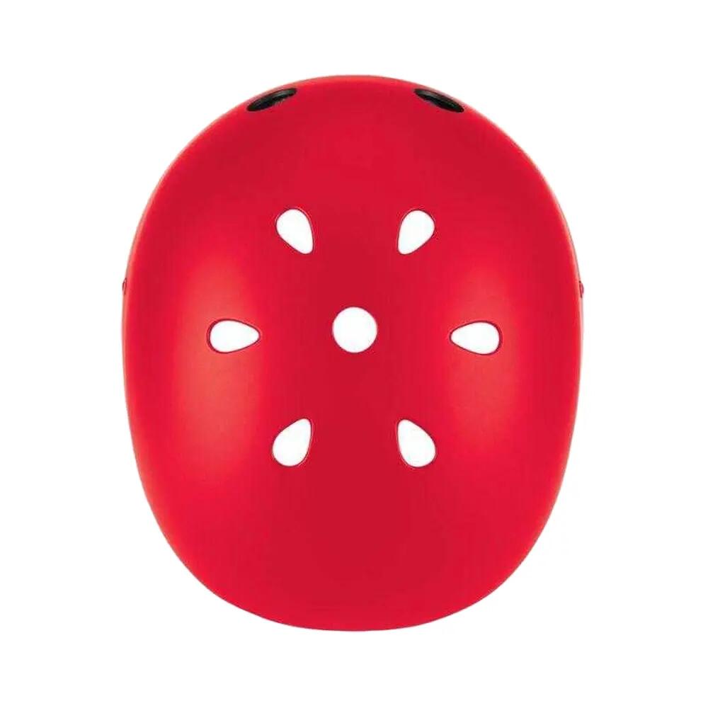 Bambini LED Casco Da Ciclismo Globber Rosso 3/6