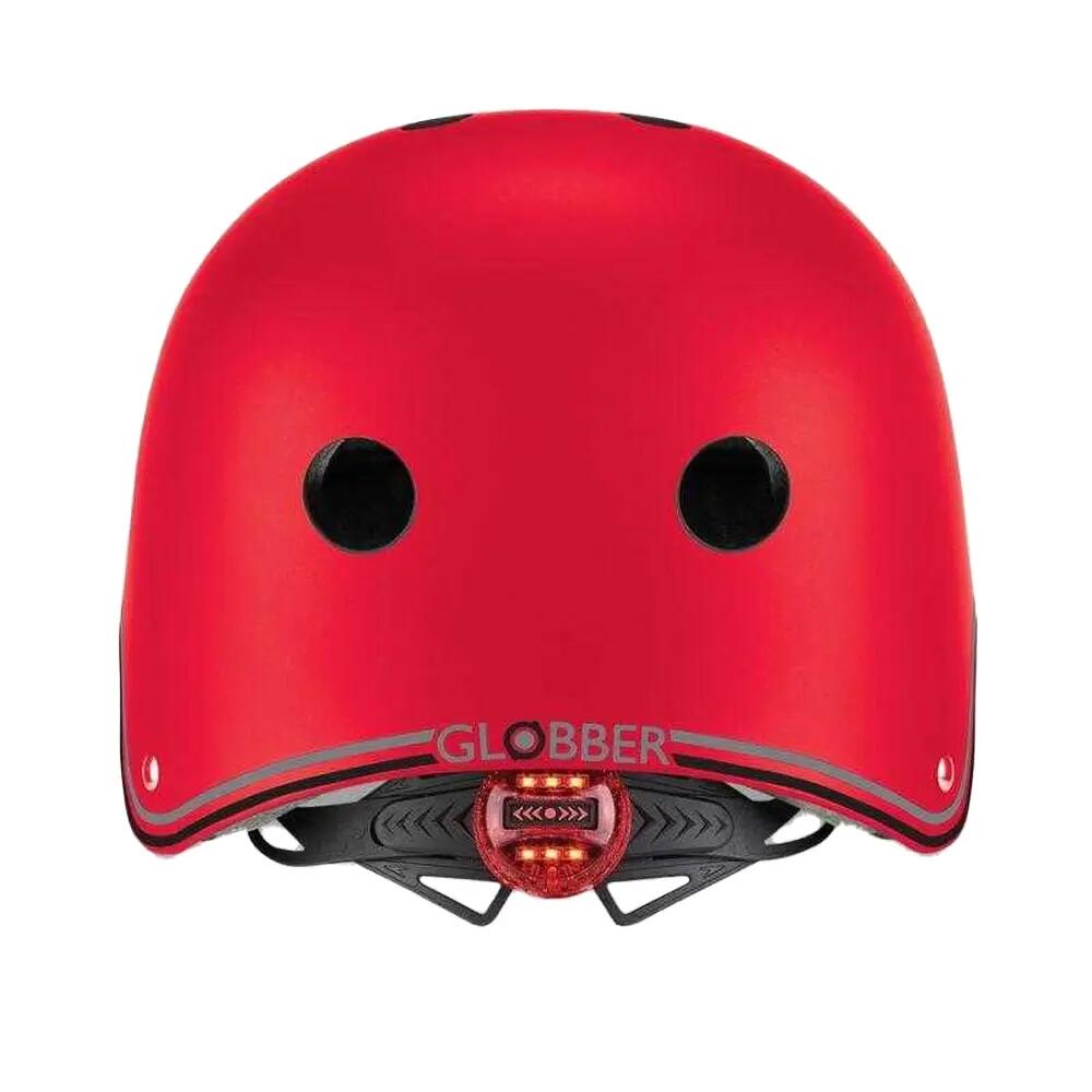 Bambini LED Casco Da Ciclismo Globber Rosso 2/6