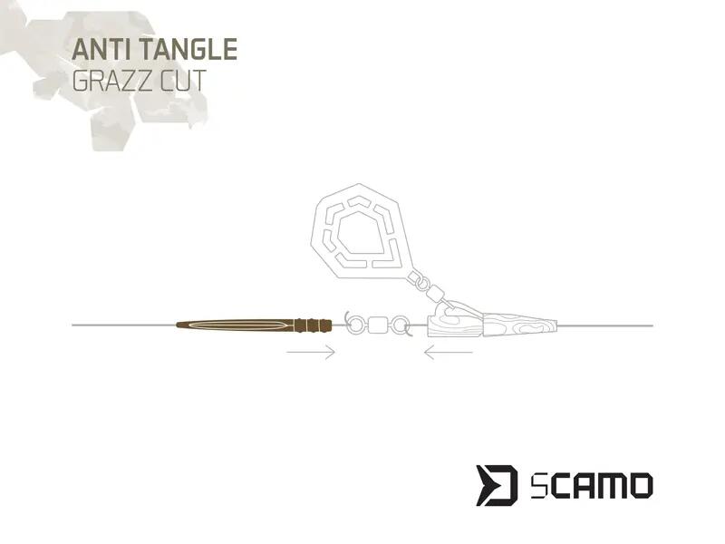 Gommino antitangle sCAMO GRAZZ Cut / 10 pz | 55mm 3/4