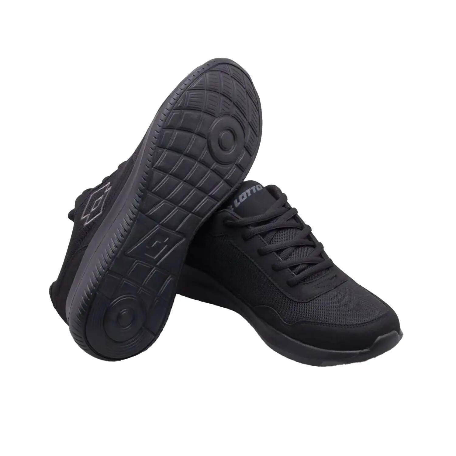 Zapatillas Deportivas de Piel Ecológica Connect OC para Hombre Negro 4/6