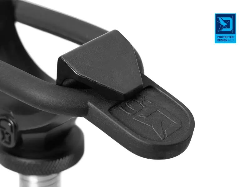 Supporto canna con blocco LOX / 1 supporto + 2 elastici 5/7