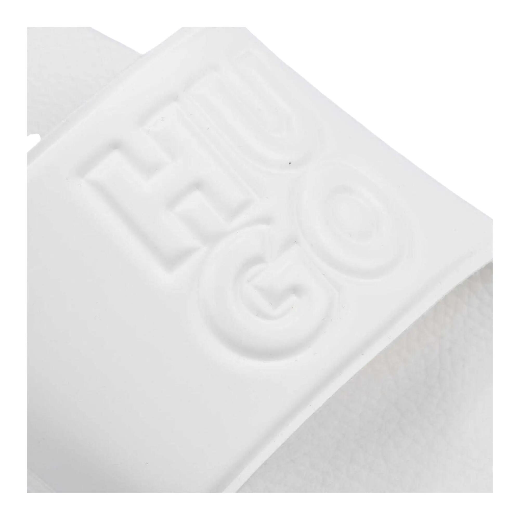 Womens/Ladies Match It Stacked Logo Flat Sliders (White) 4/4