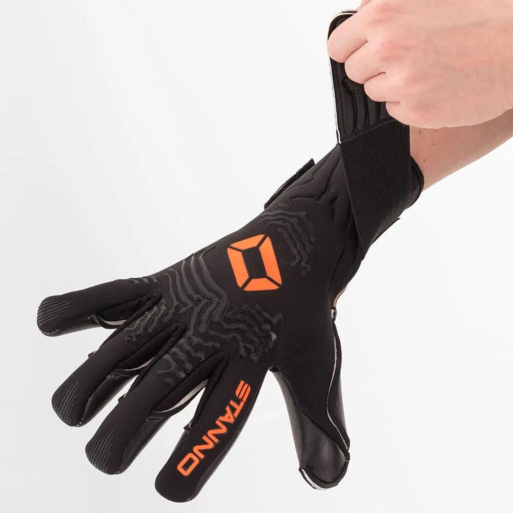 Gants de gardien - football - stanno fury - noir/orange 4/5