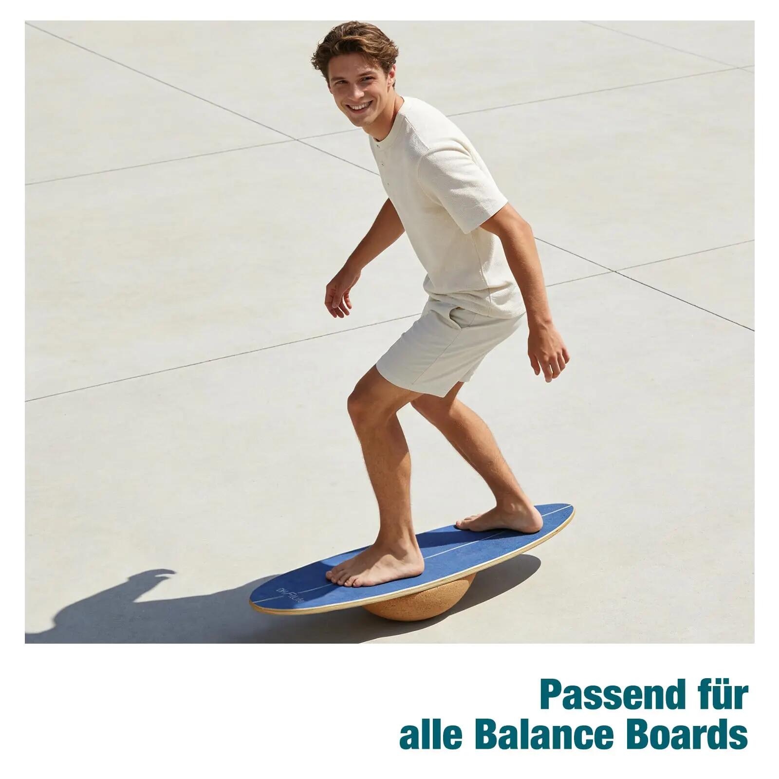 DH FitLife Kork-Halbkugel für Surfing Balance Board Set aus Premium-Kork 5/7