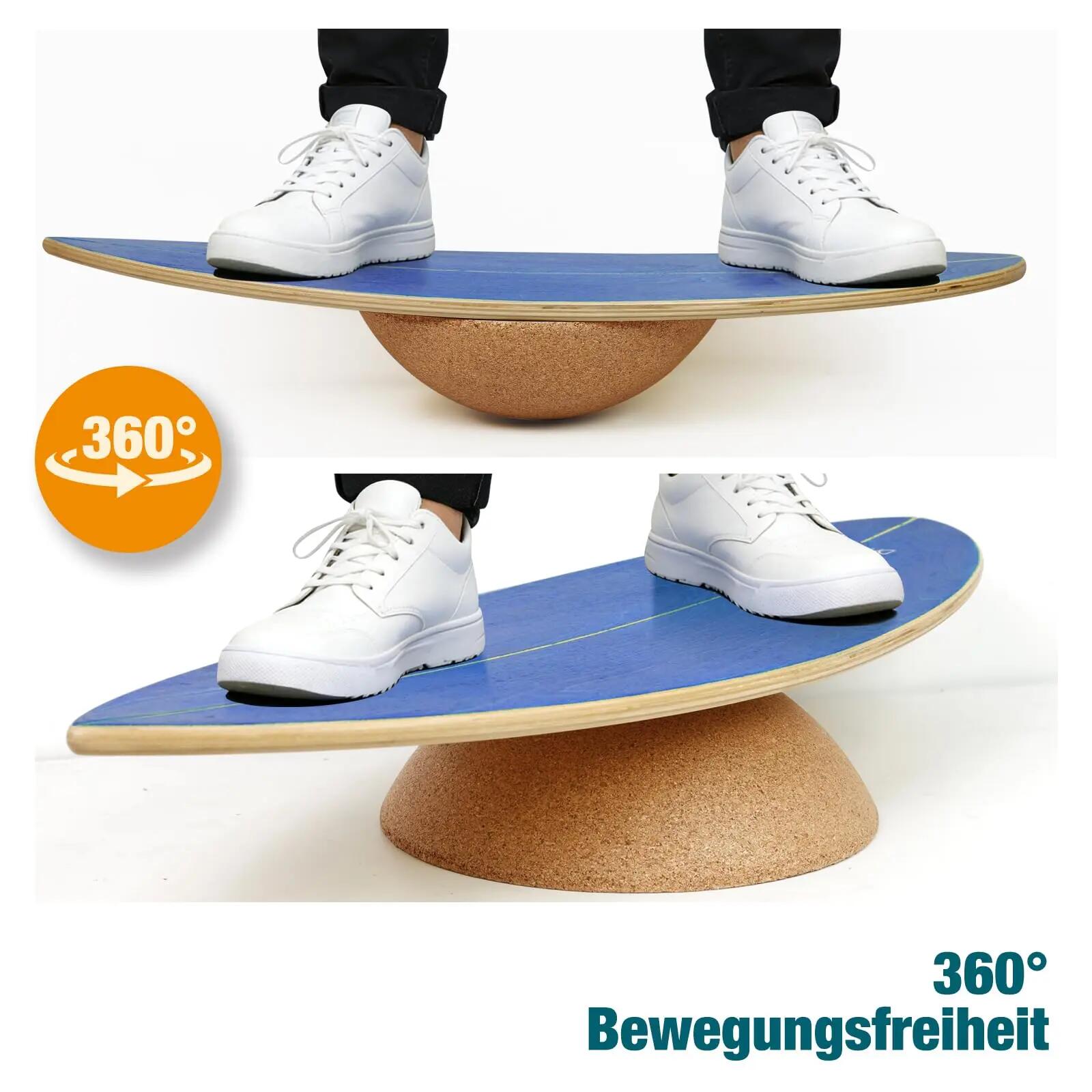 DH FitLife Kork-Halbkugel für Surfing Balance Board Set aus Premium-Kork 3/7
