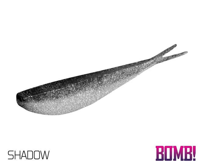 Soft shad BOMB! D-SHOT / 5pz | 6,5cm/Motor Oil 5/7