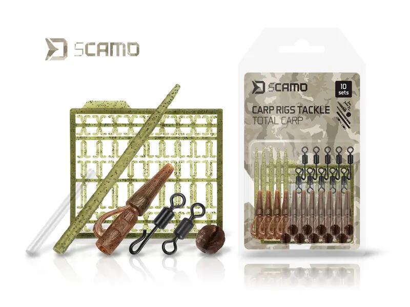 Lot de montages Carpe sCAMO Total CARP 1/6